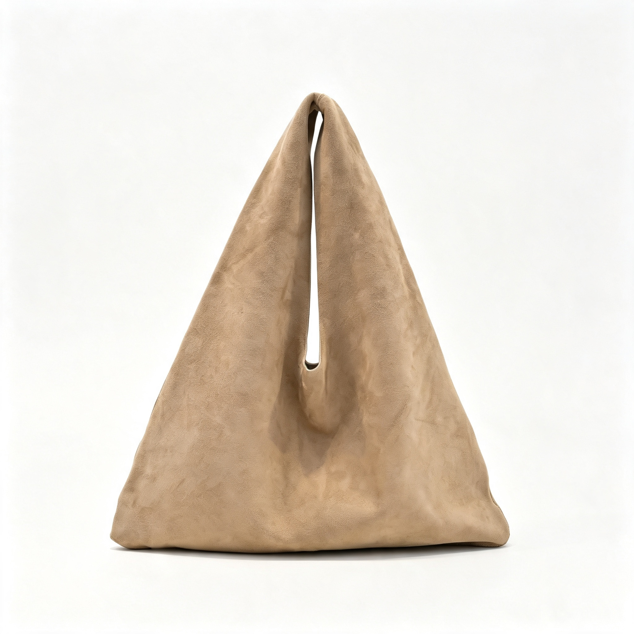 The Row Large Bindle Suede Shoulder Bag | 46cm Oversized Hobo Tote | Dark Brown Slouchy Handbag