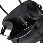 The Row Soft Margaux 12 Leather Tote Bag | Large Capacity Commuter Handbag with Detachable Strap | Women's Designer Shoulder Bag