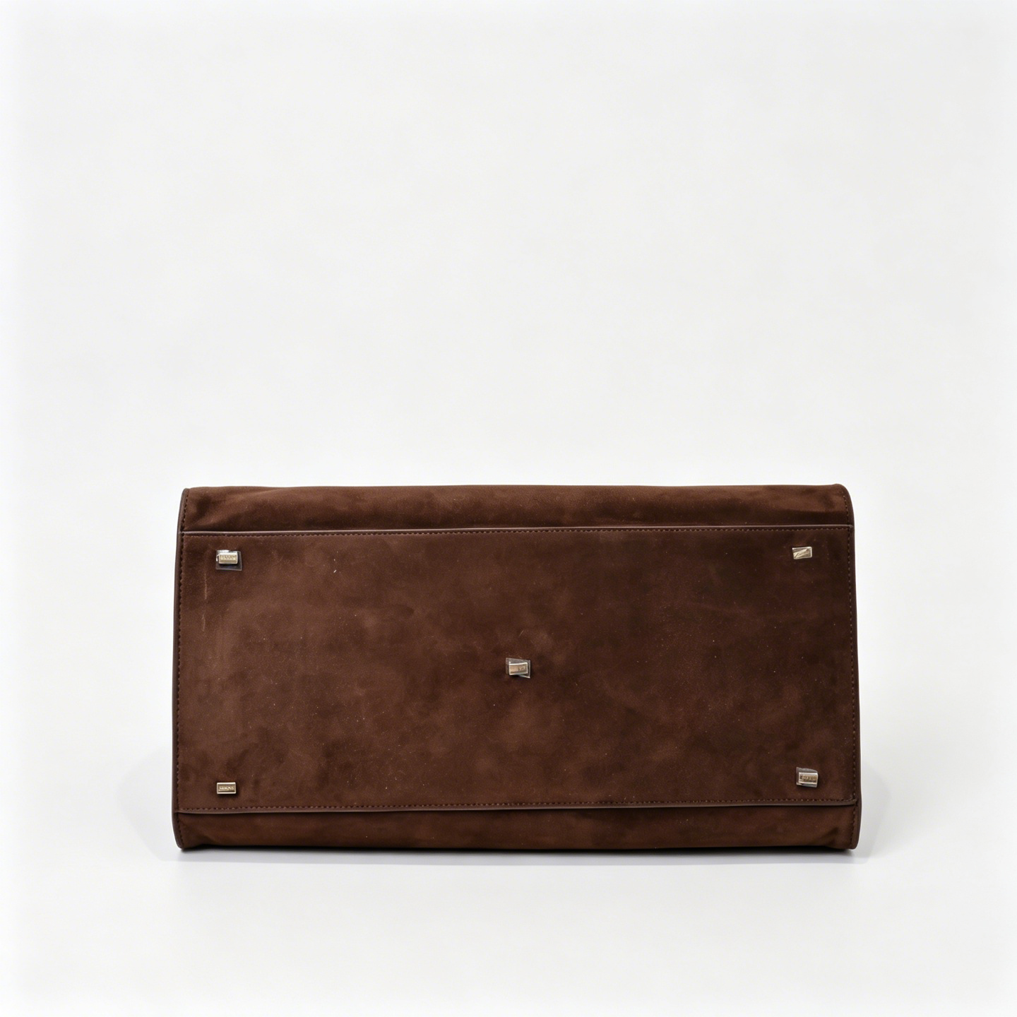 The Row Margaux 17 Large Suede Bag | 43cm Suede Leather Top Handle Tote | Dark Brown/Espresso Margaux Handbag