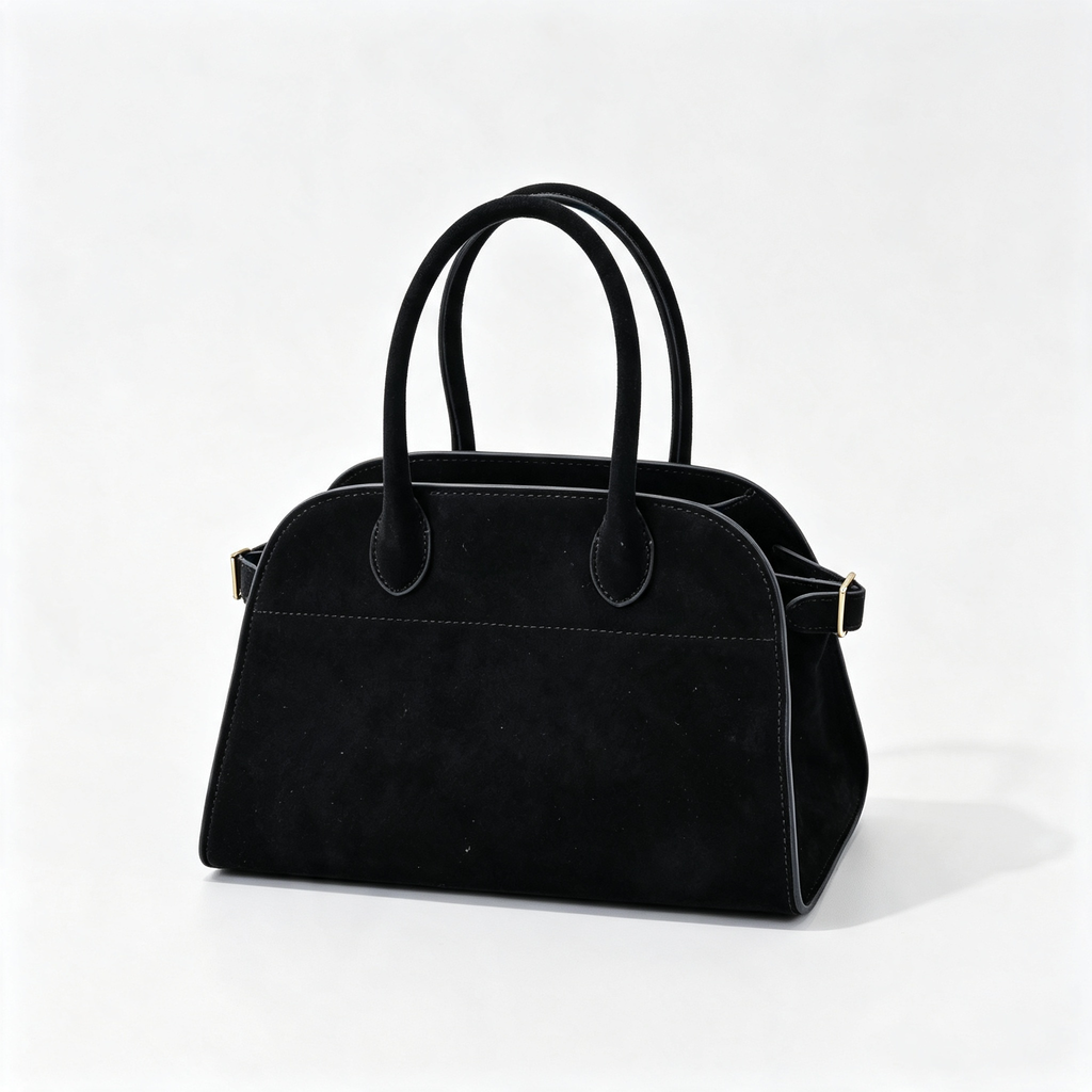 The Row Soft Margaux 12 Leather Tote Bag | Large Capacity Commuter Handbag with Detachable Strap | Women's Designer Shoulder Bag