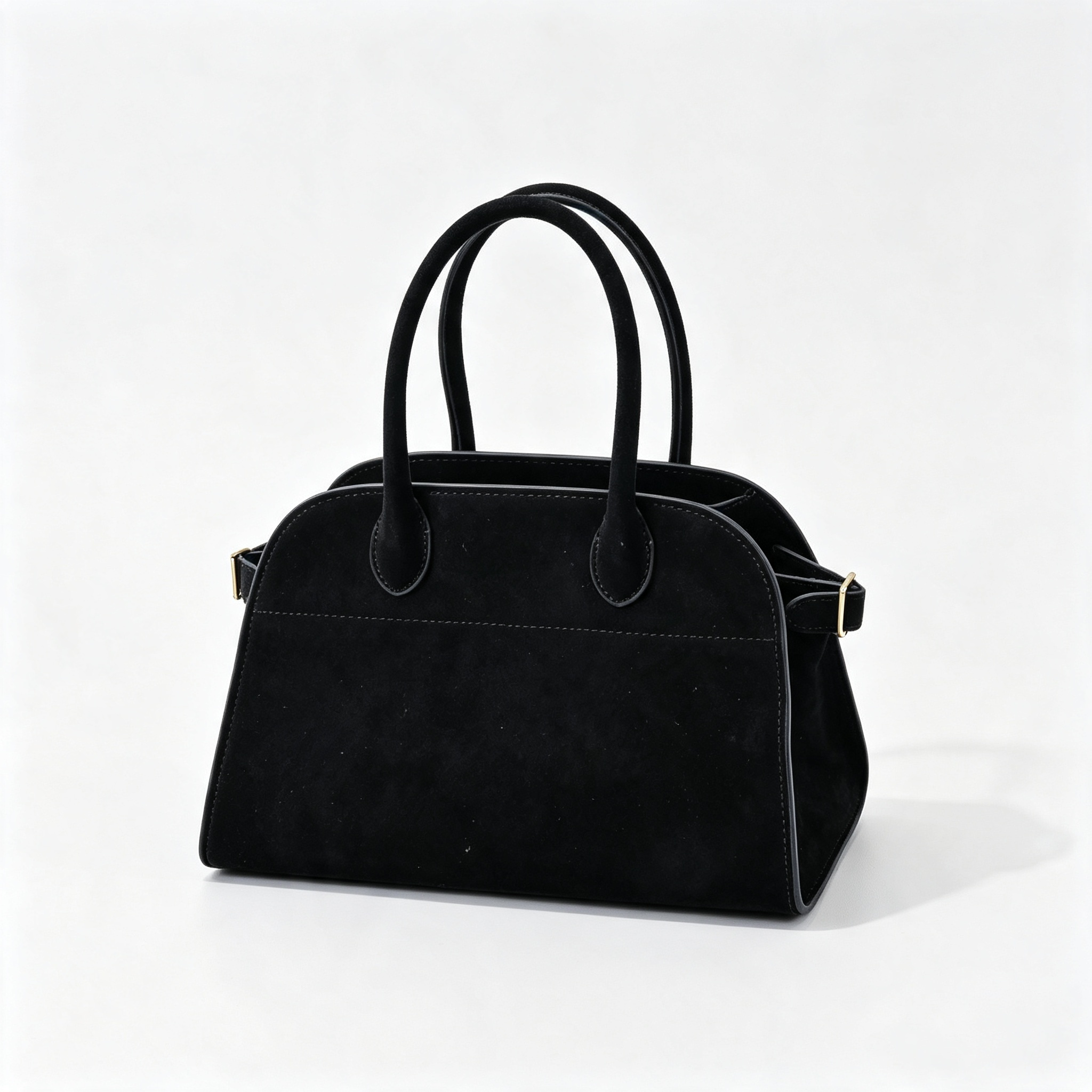 The Row Soft Margaux 12 Leather Tote Bag | Large Capacity Commuter Handbag with Detachable Strap | Women's Designer Shoulder Bag