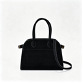 The Row Soft Margaux 12 Leather Tote Bag | Large Capacity Commuter Handbag with Detachable Strap | Women's Designer Shoulder Bag