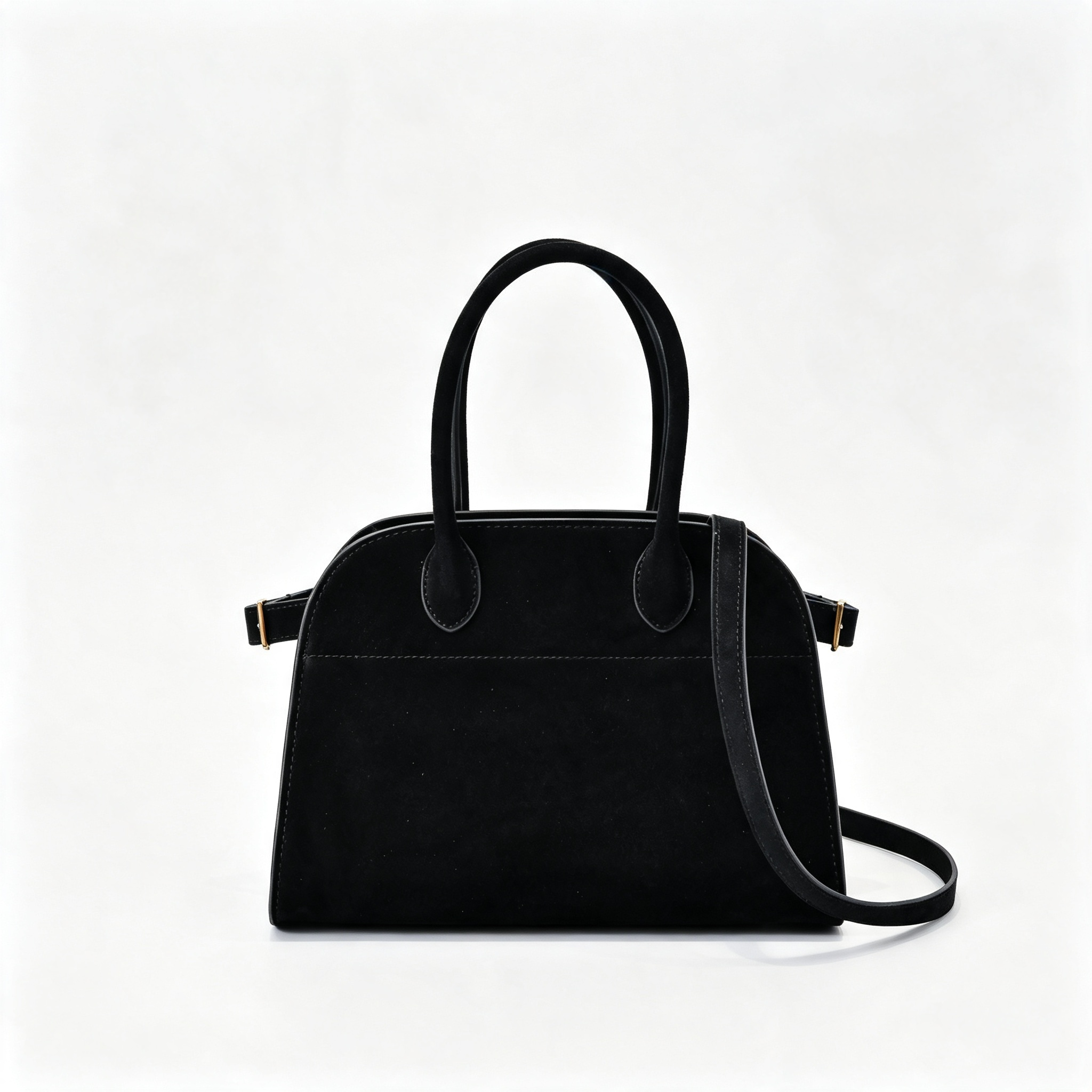 The Row Soft Margaux 12 Leather Tote Bag | Large Capacity Commuter Handbag with Detachable Strap | Women's Designer Shoulder Bag