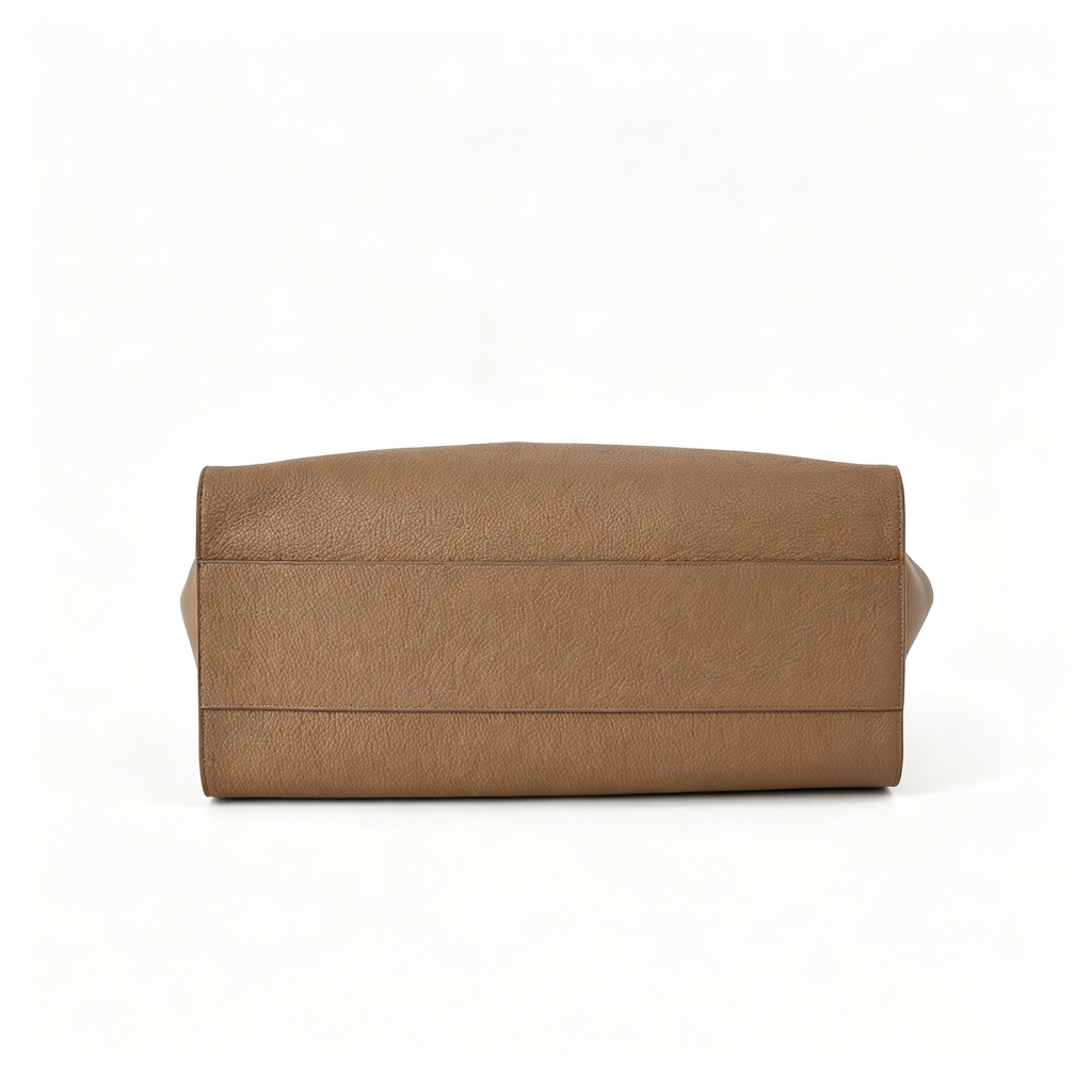 The Row Marlo Large Textured Leather Tote | 43×20×30cm Commuter Bag | Premium Italian Cowhide Shoulder Bag