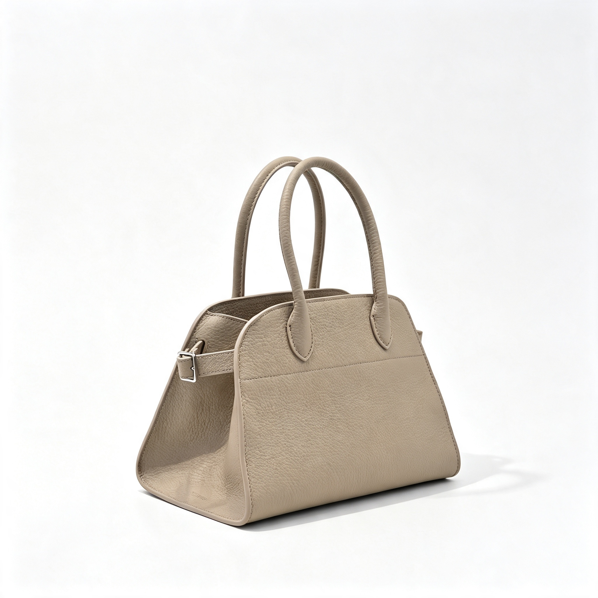 The Row Soft Margaux 10 Leather Tote Bag | Minimalist Commuter Handbag with Detachable Strap | Women's Designer Shoulder Bag