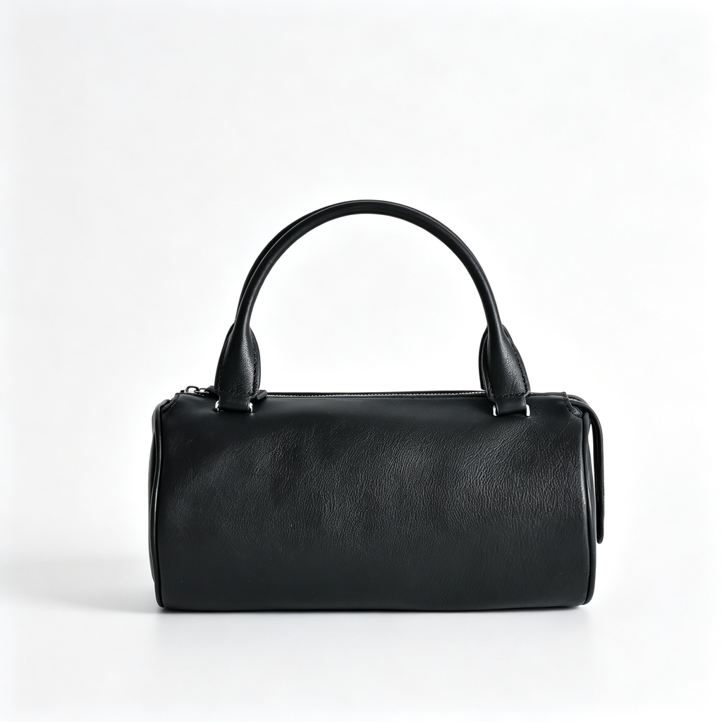 The Row Edith Cylinder Bag – Minimalist Leather Handbag with Dual Handles,