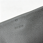 The Row Park Tote Three Large Leather Tote Bag | Elephant Grey Pebbled Leather Handbag with Matching Pouch | Women's Designer Commuter Bag