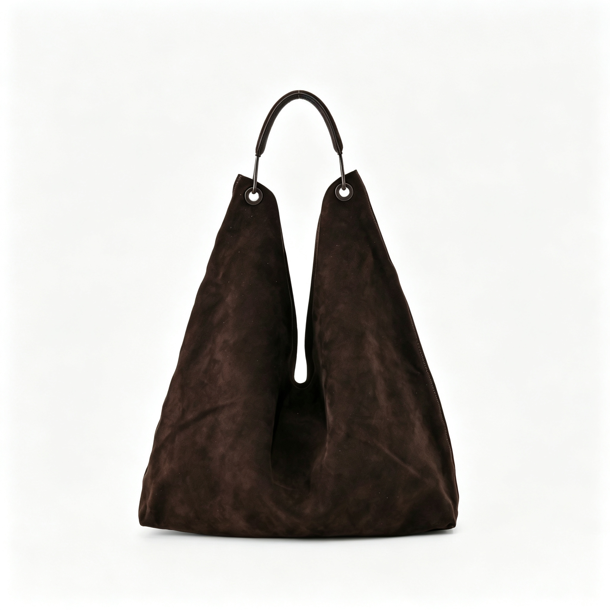 The Row Bindle Three Suede Shoulder Bag | Large Capacity Hobo Tote with Top Handle | Women's Designer Underarm Bag