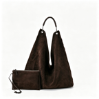 Luxury Suede Hobo Bag – The Row Bindle 3 Style, Soft Calfskin, Minimalist Design for Women