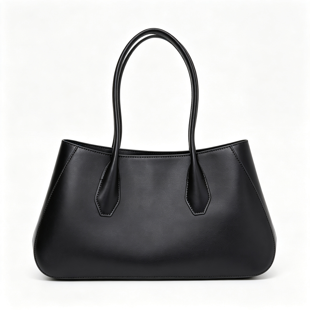 Soft Alger Mini Bag in Imported Saddle Leather – Elegant Women’s Crossbody & Top Handle Tote, Black