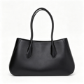 Soft Alger Mini Bag in Imported Saddle Leather – Elegant Women’s Crossbody & Top Handle Tote, Black