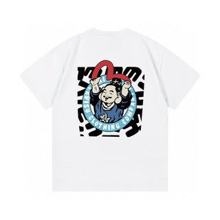 EVISU Brand "God of Fortune Holding the M" T-Shirt