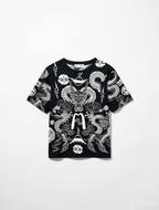 EVISU "Nine-Dragon Tattoo" All-Over Print Short-Sleeve T-Shirt